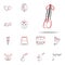 ballet shoes icon. handdraw icons universal set for web and mobile