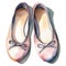 ballet shoes watercolor illustration