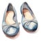 ballet shoes watercolor illustration