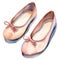 ballet shoes watercolor illustration