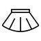 Ballet skirt icon, outline style