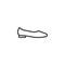 Ballet slippers line icon