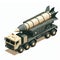 Ballistic missile launcher truck, illustration in the form of an isometric object isolated on a white background 4