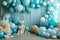 ballon decoration wall party kids in the home ocean theme