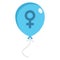 Ballon, femenine  vector icon which can easily modify or edit