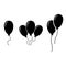Ballon vector icon. birthday illustration symbol or logo.