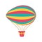 Balloon air zeppelin isolated icon