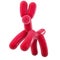 Balloon Animal Dog Jumping - Red on White