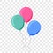 Balloon ballon vector flat cartoon birthday party