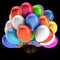 Balloon birthday decoration multicolored, carnival party balloons bunch