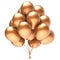 Balloon bunch golden yellow party happy birthday decoration