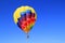 Balloon colorful vivid colors in blue sky