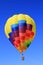 Balloon colorful vivid colors in blue sky