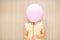 Balloon cover a girl