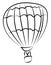 Balloon drawing, illustration, vector