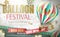 Balloon festival ads