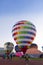 Balloon festival in stadium at daytime