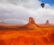 Balloon flies over Desert Navajo