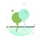 Balloon, Fly, Ireland Abstract Flat Color Icon Template