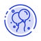 Balloon, Fly, Ireland Blue Dotted Line Line Icon