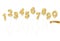 Balloon gold glitter numbers set. For birthday anniversary and celebration festive design. Vector