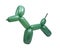 balloon model of dog isolated on the white