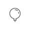 Balloon outline icon