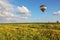 A balloon over the field