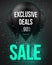 Balloon Sale Poster with Explosion Effect. Big Christmas, New Ye