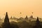 Balloon , Sunrise , Pagoda , Bagan in Myanmar (Burmar)