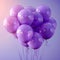 Balloon tribute Purple balloons ascend for epilepsy awareness on gradient