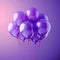 Balloon tribute Purple balloons ascend for epilepsy awareness on gradient