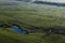 A balloon trip over the plain natural landscape