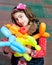 Balloon twisting art children happy