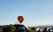 Balloon view near route 66 casino outside Albuquerque New Mexico