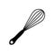 Balloon whisk for mixing flat vector icon isolated on white background. Balloon whisk for whisking flat vector icon for cooking
