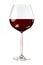 Balloon wineglass for rich red wines