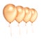 Balloons 4 golden party birthday decoration blank