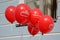 Balloons with the advertising company Viking Line.
