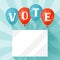 Balloons with appeal vote. Political elections illustration for banners, web sites, banners and flayers