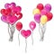 Balloons bouquets classic shapes and a heart
