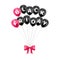 Balloons bunch with black Friday letters