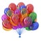 Balloons bunch multicolored celebrate event decoration colorful