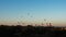 Balloons flying over Dhammayangyi Temple in Bagan Myanmar, Ballooning over Bagan is one of the most memorable action for tourists