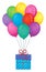 Balloons with gift theme image 1