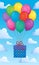 Balloons with gift theme image 2