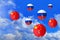 balloons incident 2023, Russian and Chineese balloons under in the sky, Spy balloon, violation airspace