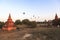 Balloons over Bagan at sunrise