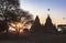 Balloons over Bagan at sunrise