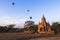 Balloons over Bagan at sunrise